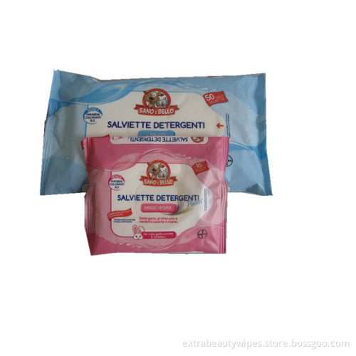 Tissus humides confortables pour animaux de compagnie Fournitures pour animaux de compagnie